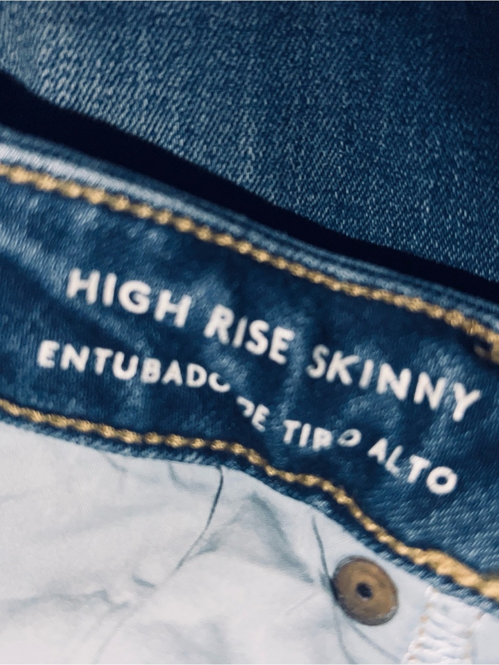 Universal Thread Light Blue High Rise, Skinny Denim Jeans - Picture 3 of 8